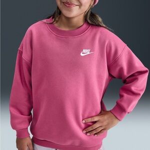 Nike Kids Matching Set, Sweet Beet Color, Sportswear Club Fleece Crew Top & Pant